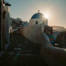 Sunrise in Oia Santorini - Greece