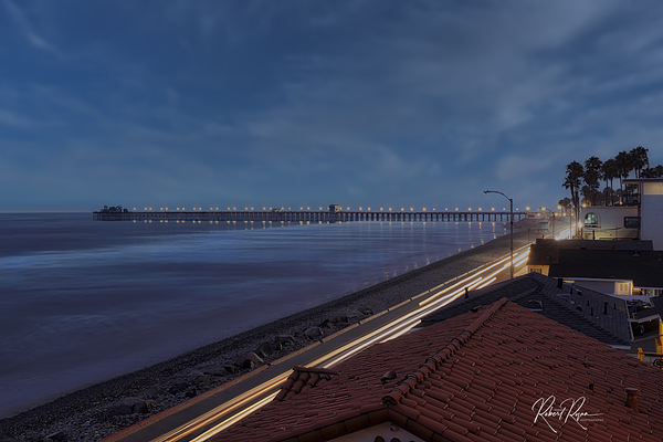 Pier Light Trails Print