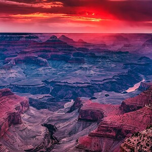 A breathtaking view of the Grand Canyon at sunset