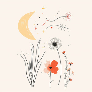 Serenity in Lines Boho Minimalist Tales