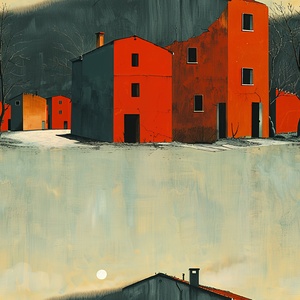Urban Oasis Abstract Landscape