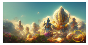 Visnu Kamal Art | Visual Sketches: Divine Canvas Collection