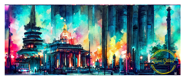  Temple Rise | Visual Sketches: Sacred Art Collection by Visualsketches