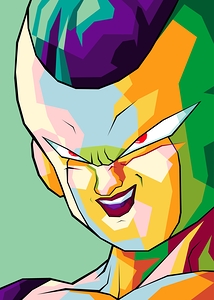 Character anime dragonball FRIEZA in best pop art