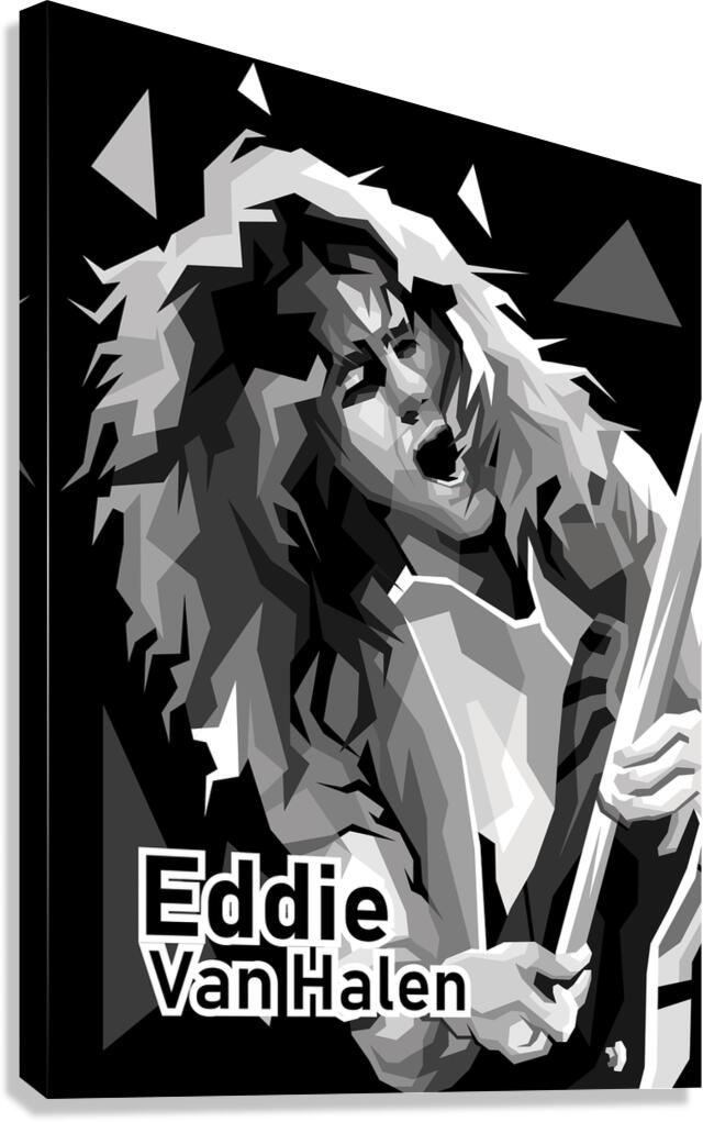Special edition monocrome Eddie van halen Canvas Print