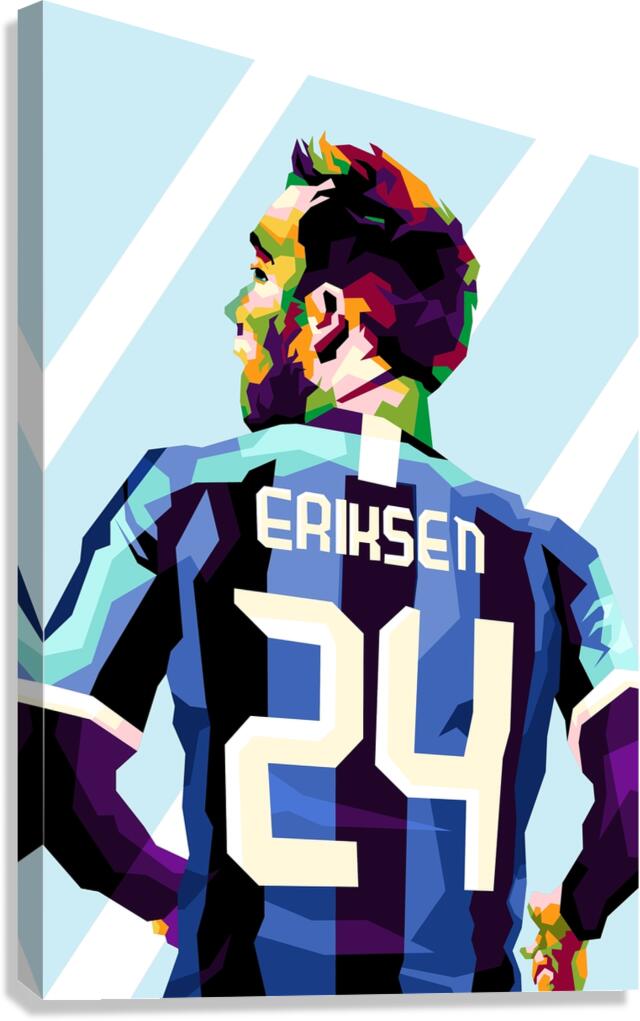 Cristian Eriksen in best football legend  Canvas Print