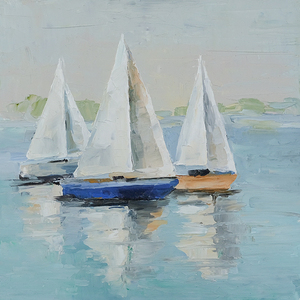 3 Rowboats Underway
