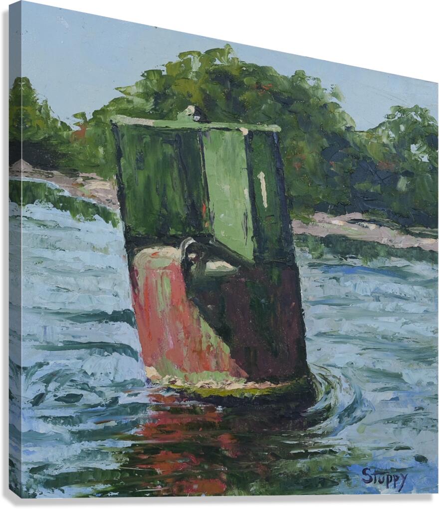 Green Buoy  Canvas Print