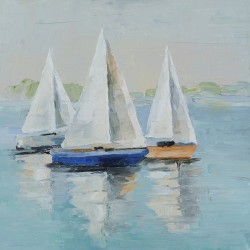 3 Rowboats Underway