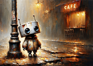Tiny Robot and Cafe