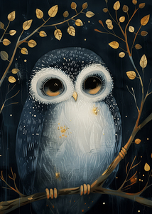 Whimsical Cute Owl