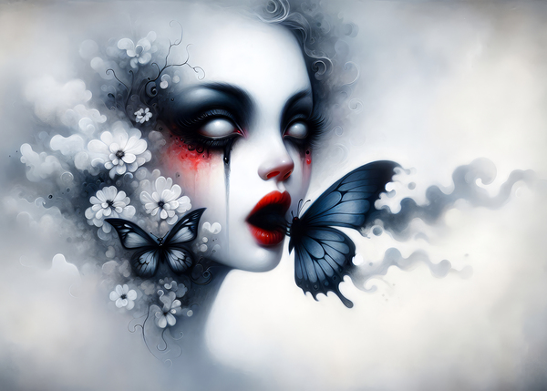 Gothic Fantasy Portrait Print