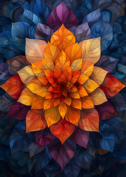 Colorful Floral Mandala