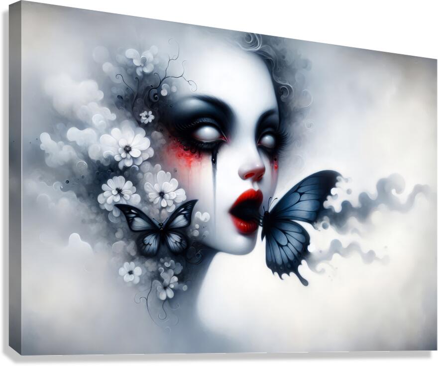 Gothic Fantasy Portrait Canvas Print