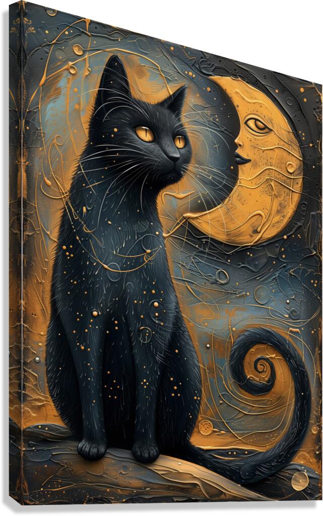 Whiskers and Cosmos Canvas Print