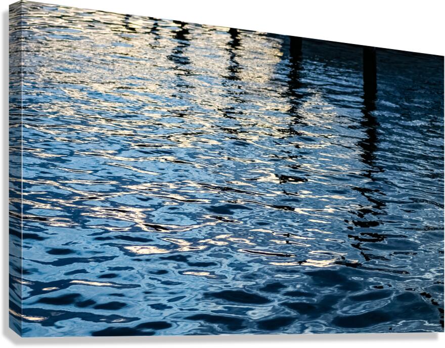 Rippled Blue Canvas Print