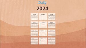  شهري بني و بيج بسيط عام 2024 .