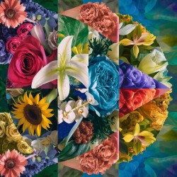 a beautifully designed and intricate floral compo