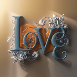 a captivating 3d typography design showcases the