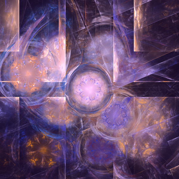 Cubist Hippie  Print