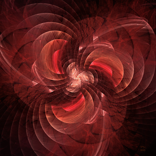 Rapidly Rotating Blades of a Fractal Fan  Print