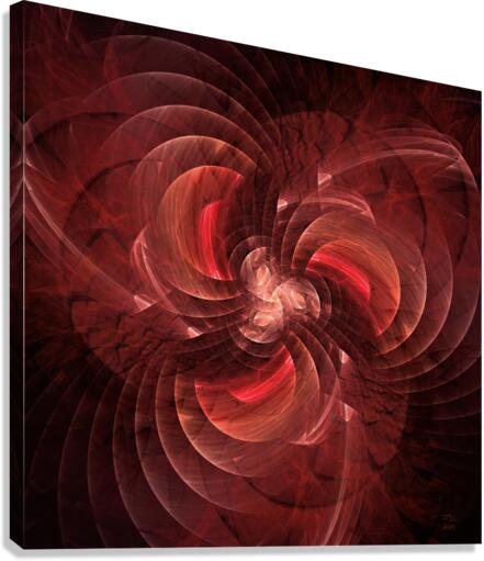 Rapidly Rotating Blades of a Fractal Fan  Canvas Print