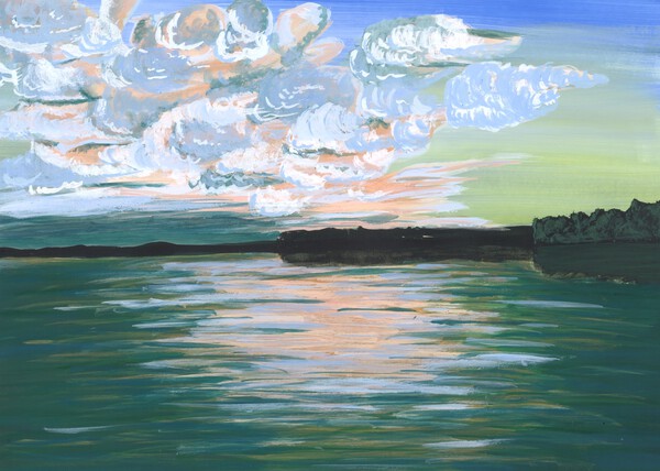 Lake sunset Print