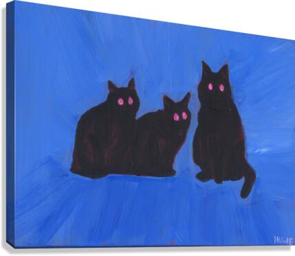 Trippy cats Canvas Print
