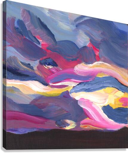 Abstract sunset Canvas Print