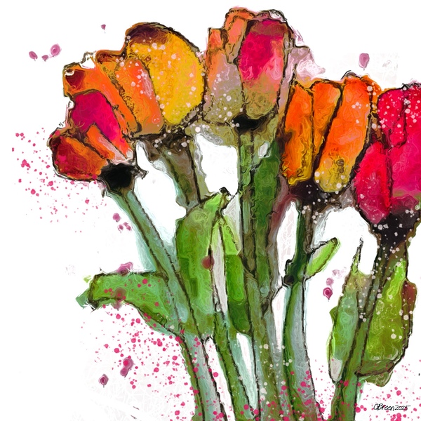 Tulips for Lynda by Charlie Breen