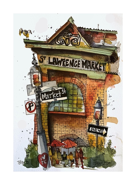St.Lawrence Market Toronto  by Charlie Breen