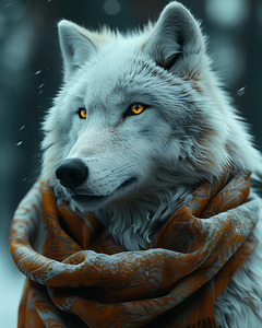 SNOW WHITE WOLF