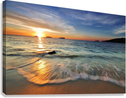 Sunset Waves Canvas Print