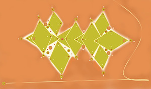 Olive and Rust Diamonds