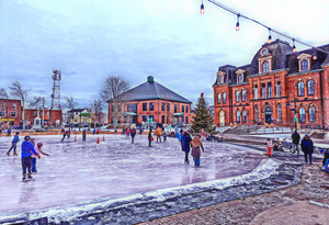 Skating Around Civic Square