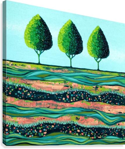 Limelight Trees Canvas Print