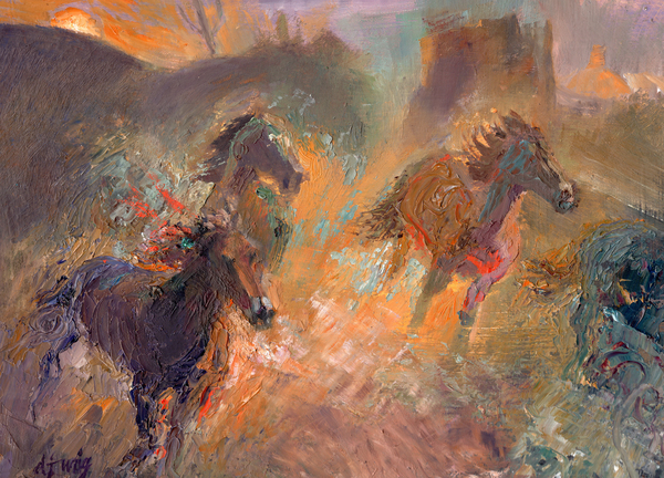 Wild Horses Sun Dust Print