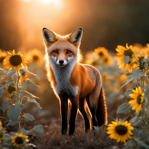 Red Fox at dawn