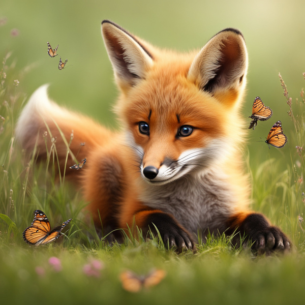 Cute little Fox Kit Print
