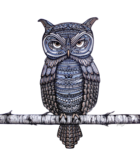 Geo-Owl Print