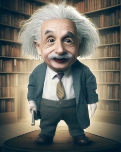 Ai Generated Einstein Puppet Fantasy Surreal Comi