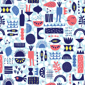 Vector illustrated pattern design
