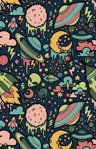alien rocket space aesthetic