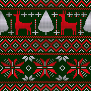 christmas pattern knitted design