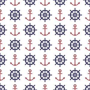 nautical seamless pattern