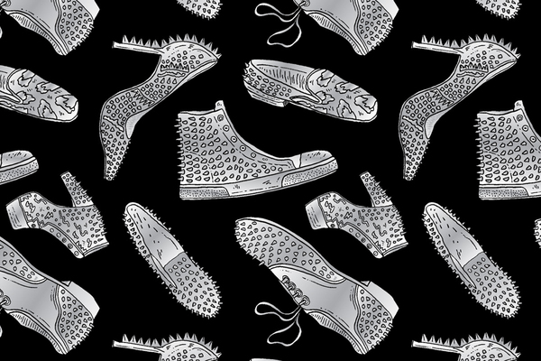 Pattern Shiny Shoes Print