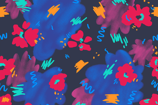 Patterns Rosebuds Print
