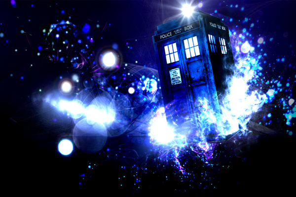 Tardis Background space Print