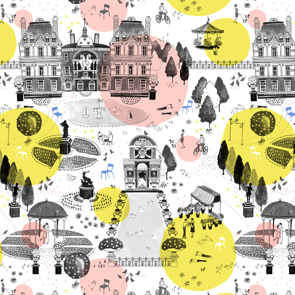 The Park  pattern design Print