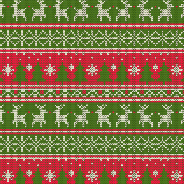 christmas knitting pattern Print